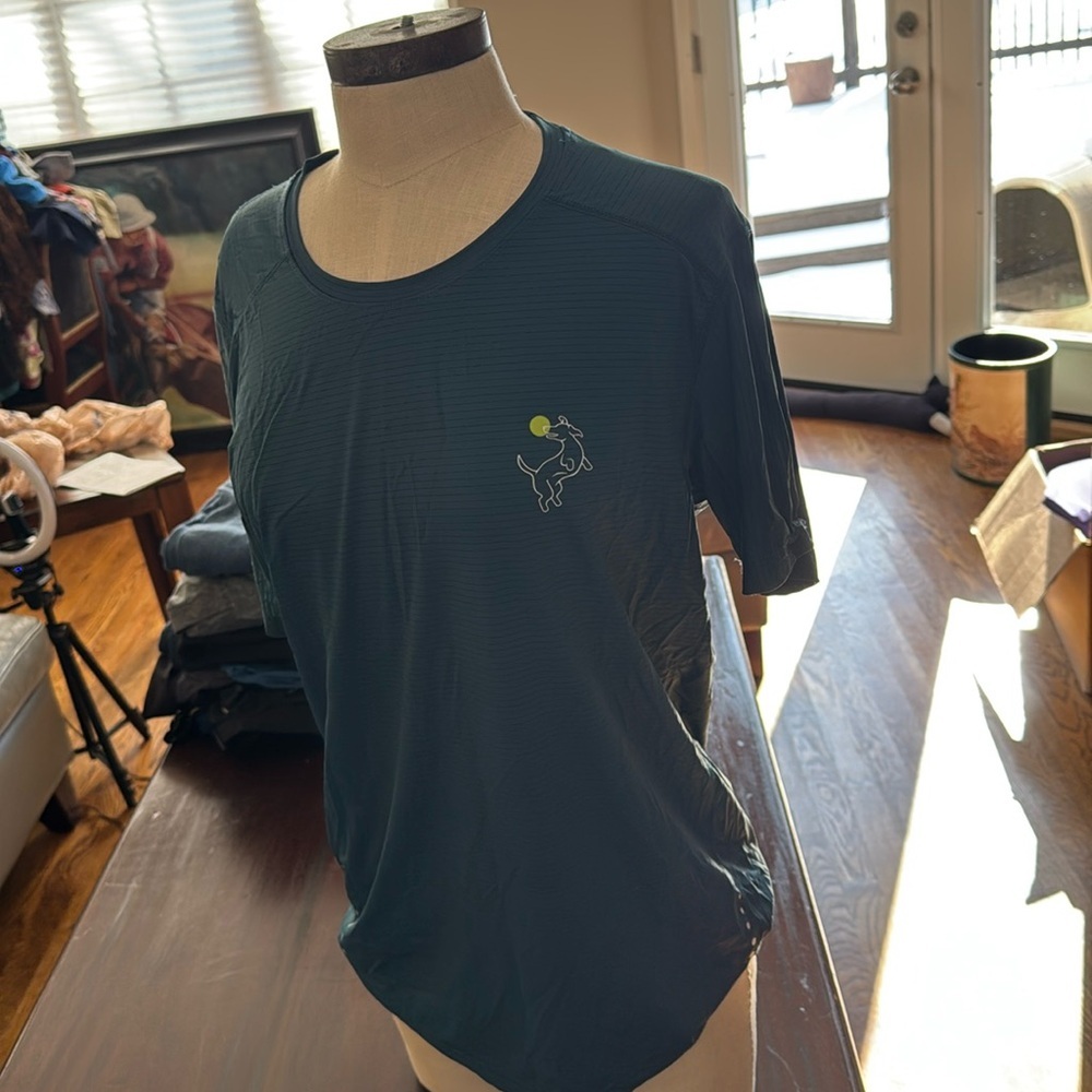 Swinton teal “Lunking champ” women’s pickleball shirt size XL